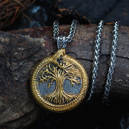 Nordic Yggdrasil Pendant Necklace-Stainless Steel