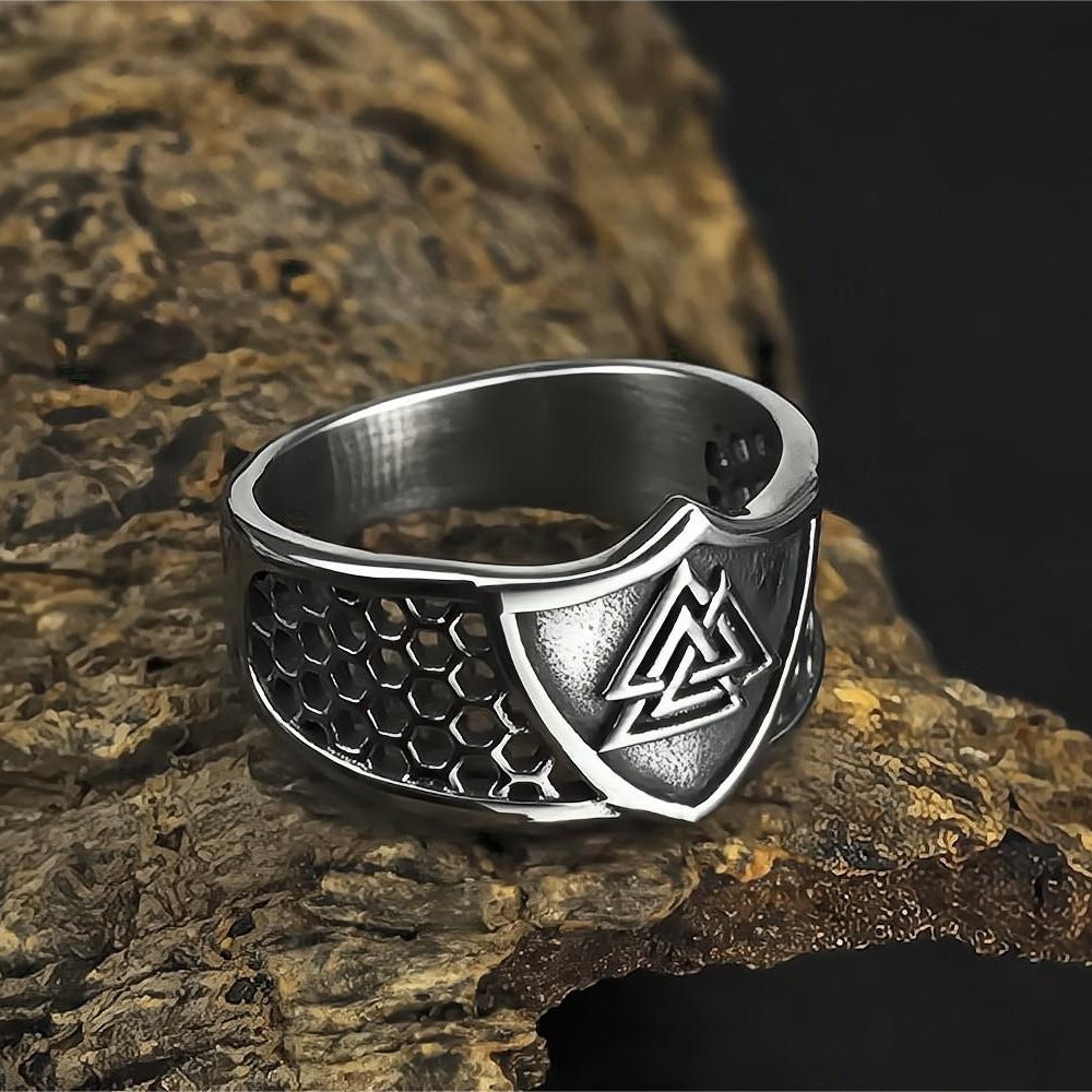 Viking Valknut Ring-Stainless Steel