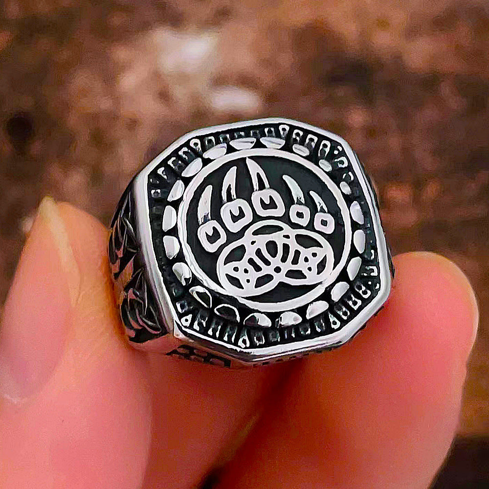 Viking Bear Claw Ring-Stainless Steel