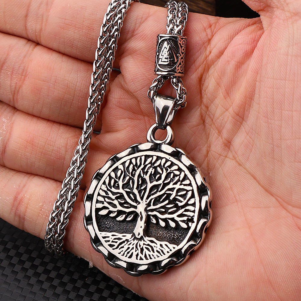 Viking Tree of Life Yggdrasill Pendant-Stainless Steel