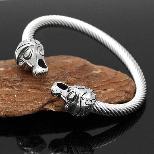 Viking Jormungandr Dragon Head Bracelet