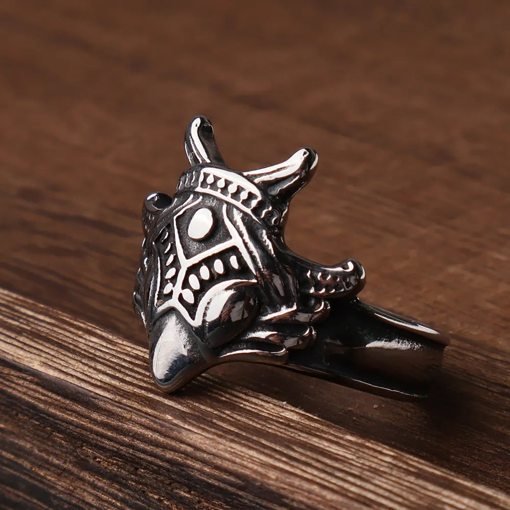 Viking Raven Ring – Stainless Steel