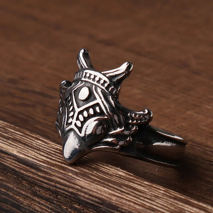 Viking Raven Ring – Stainless Steel