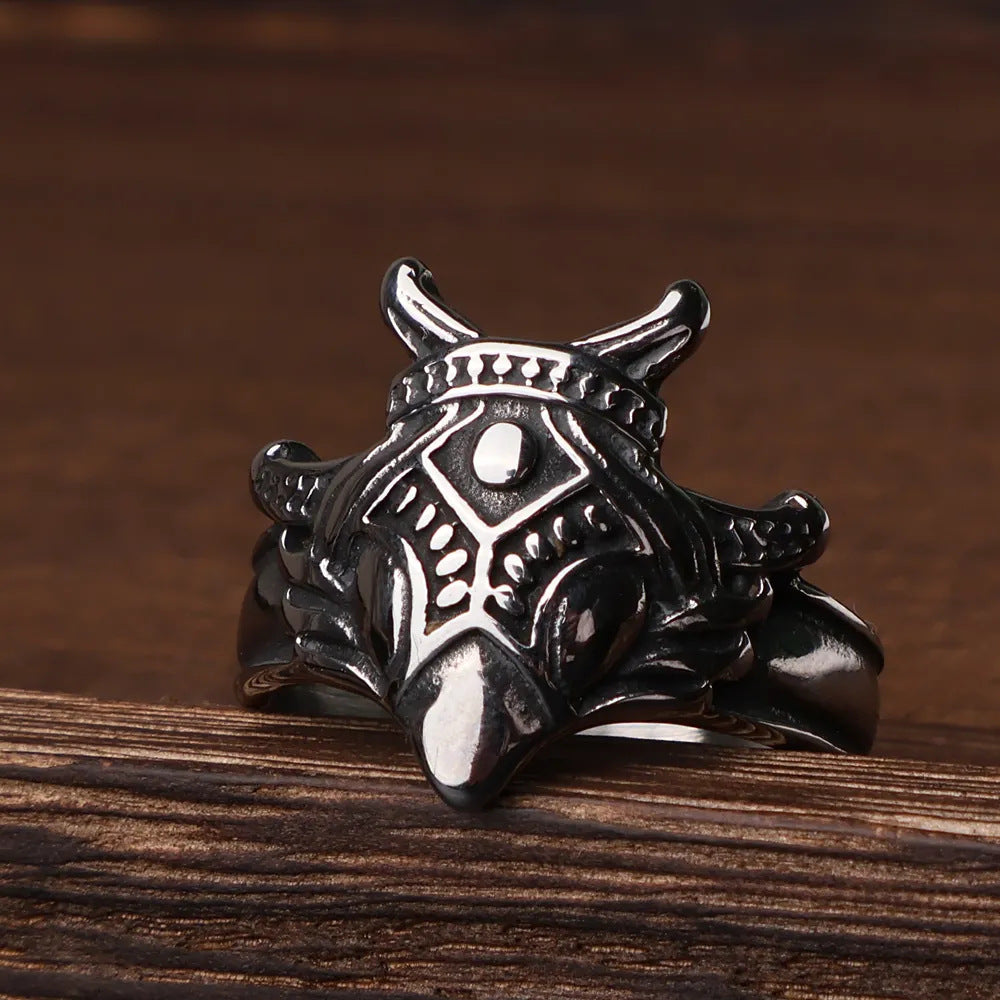 Viking Raven Ring – Stainless Steel