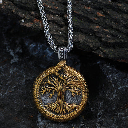 Nordic Yggdrasil Pendant Necklace-Stainless Steel