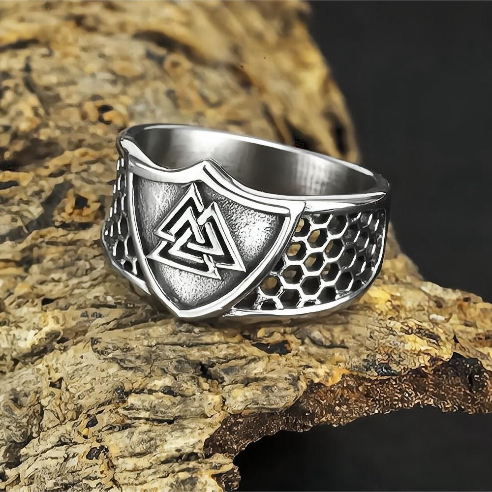 Viking Valknut Ring-Stainless Steel