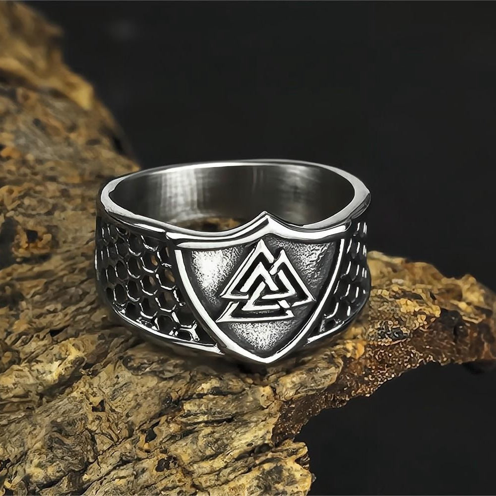 Viking Valknut Ring-Stainless Steel
