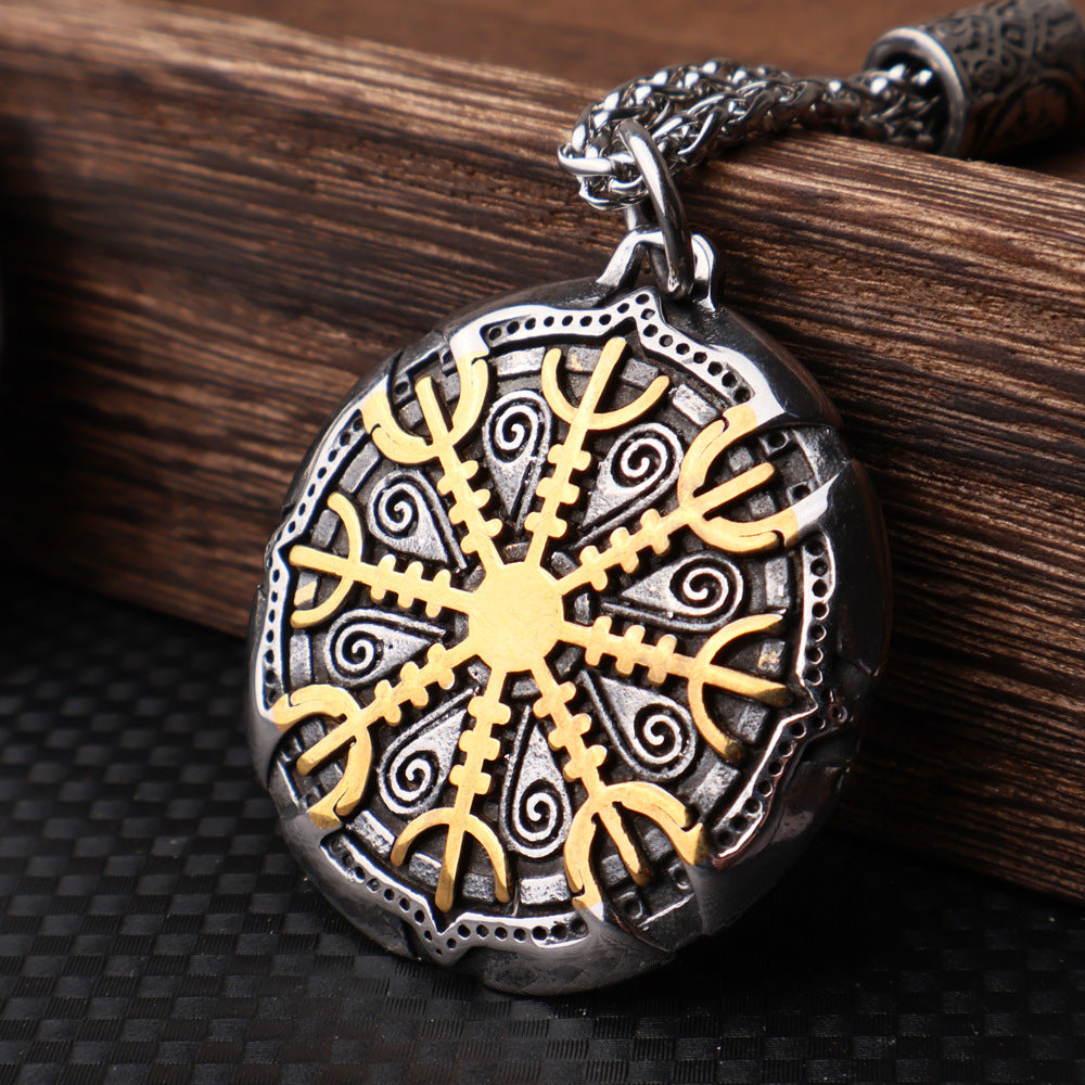 Viking Aegishjalmur Pendant-Stainless Steel