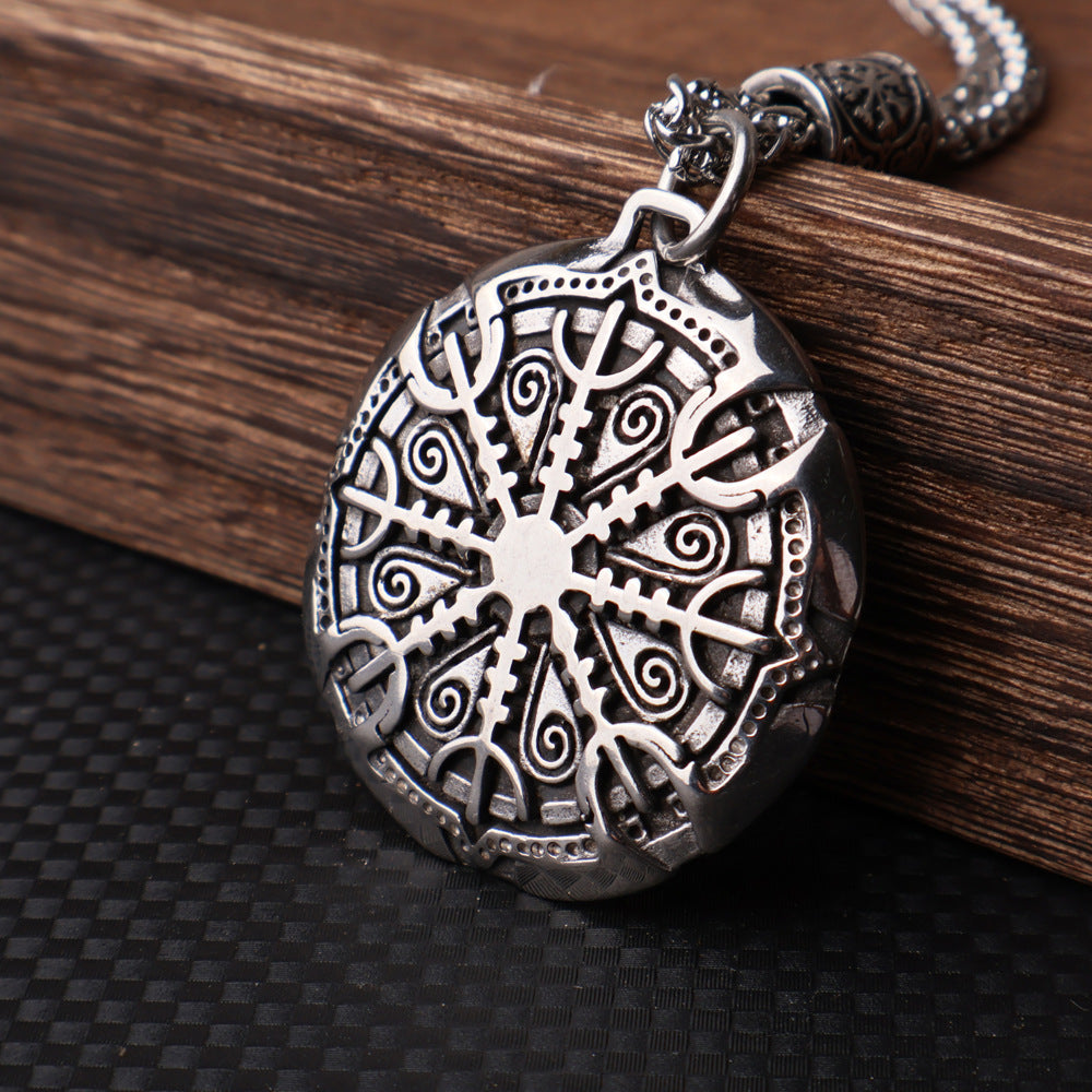 Viking Aegishjalmur Pendant-Stainless Steel