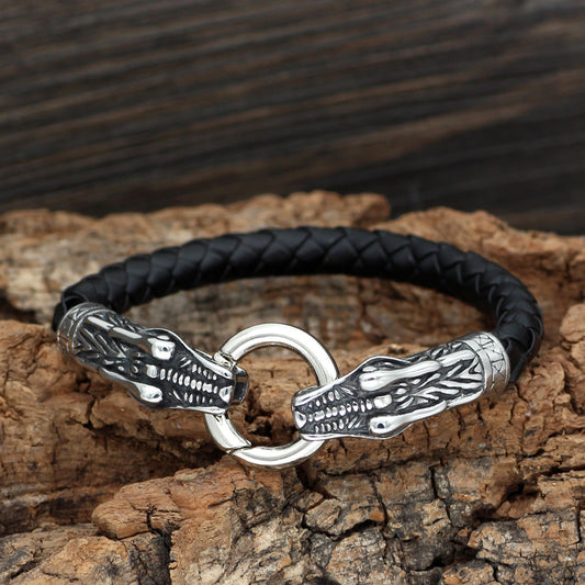 Viking Jormungandr Bracelet Norse Dragon Bracelet