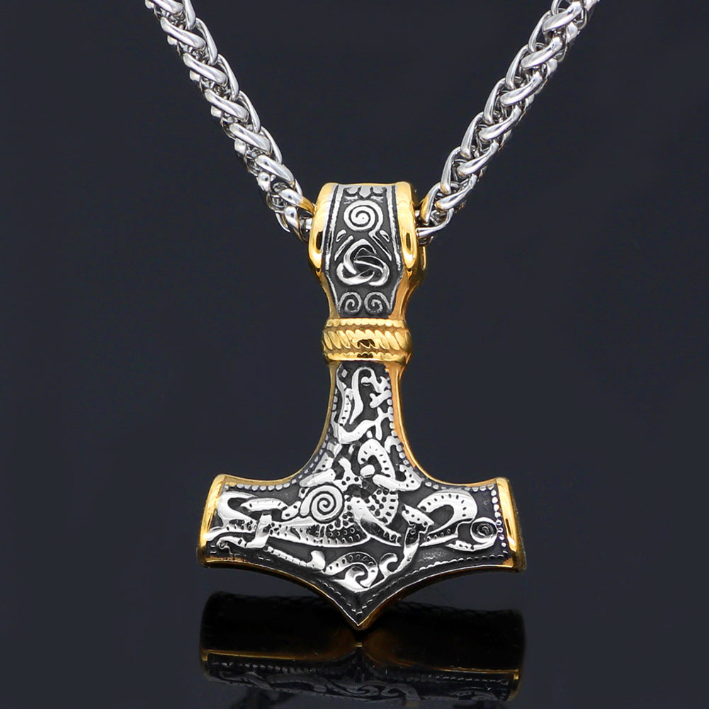 Viking Thor’s Hammer Pendant–Stainless Steel