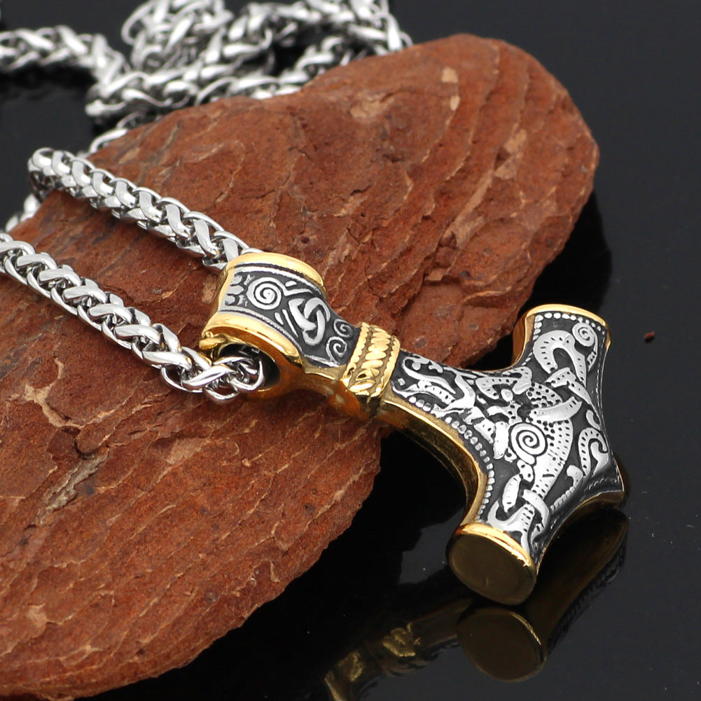 Viking Thor’s Hammer Pendant–Stainless Steel