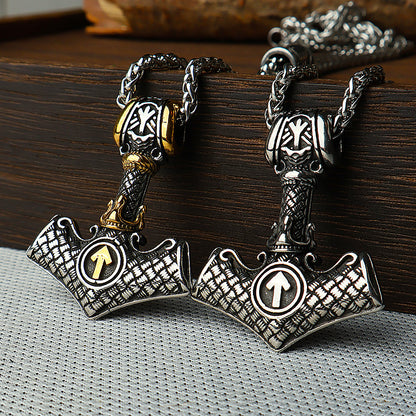 Viking Thor’s Hammer & Valknut Pendant