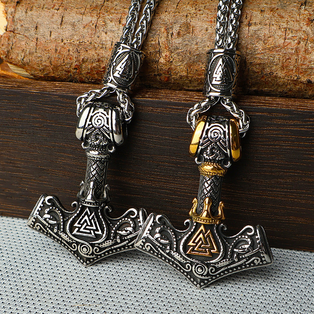 Viking Thor’s Hammer & Valknut Pendant