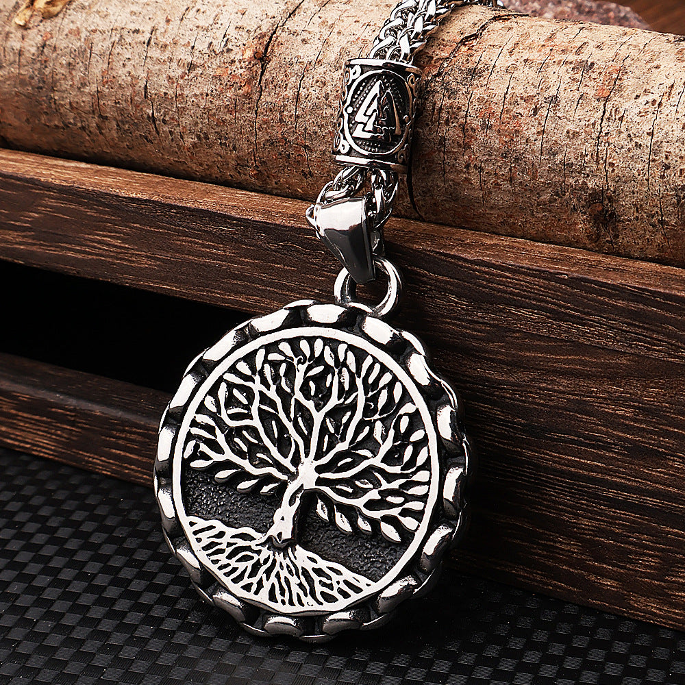 Viking Tree of Life Yggdrasill Pendant-Stainless Steel