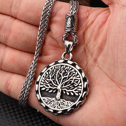 Viking Tree of Life Yggdrasill Pendant-Stainless Steel