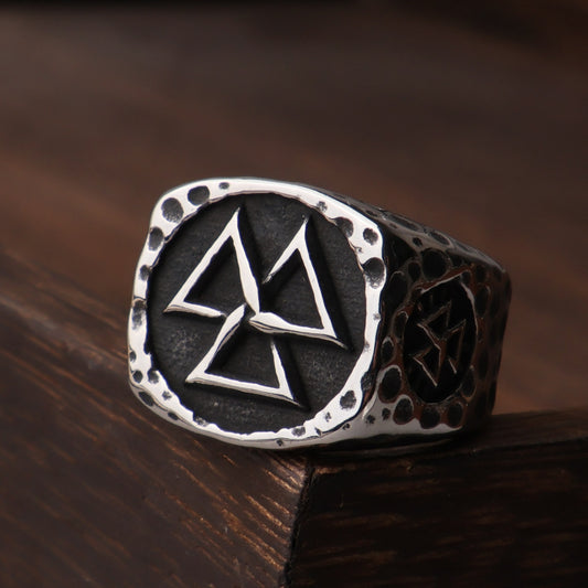 Viking Valknut Ring – Stainless Steel