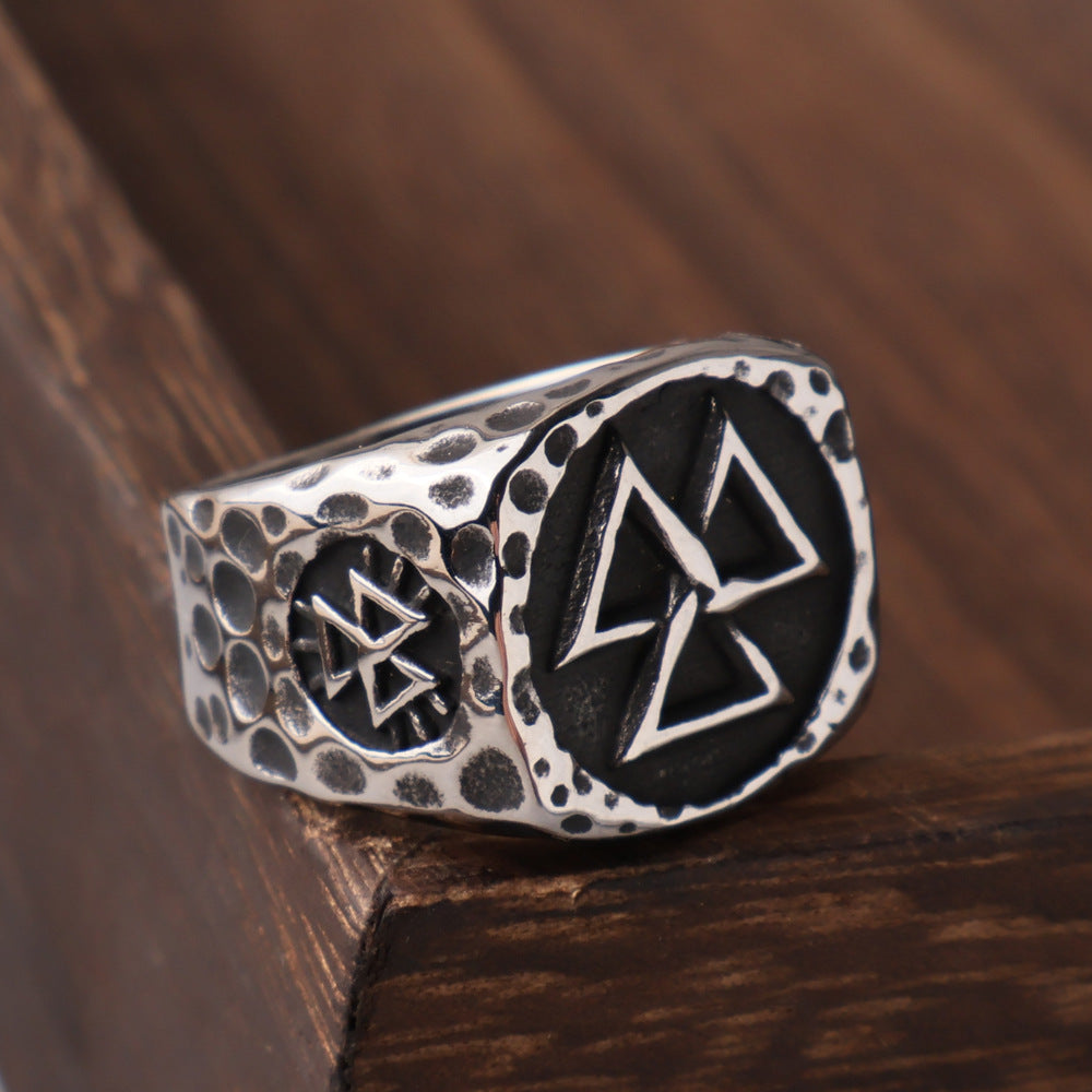 Viking Valknut Ring – Stainless Steel