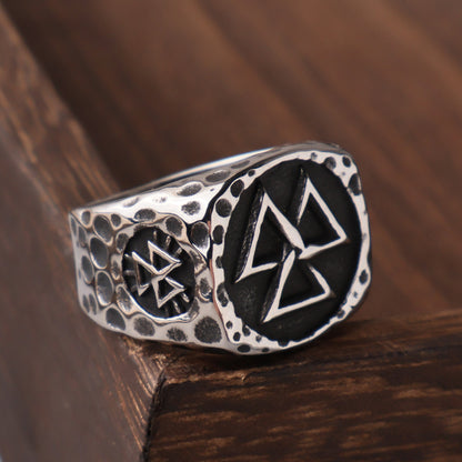 Viking Valknut Ring – Stainless Steel