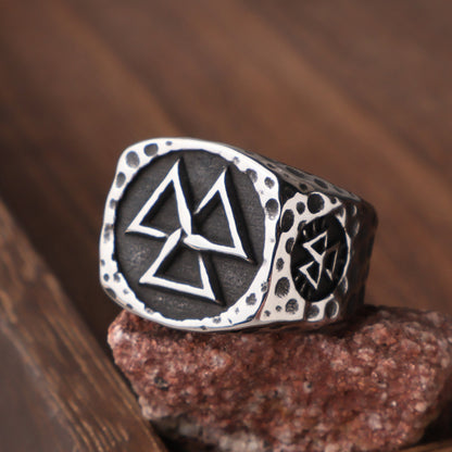 Viking Valknut Ring – Stainless Steel