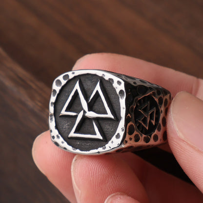 Viking Valknut Ring – Stainless Steel